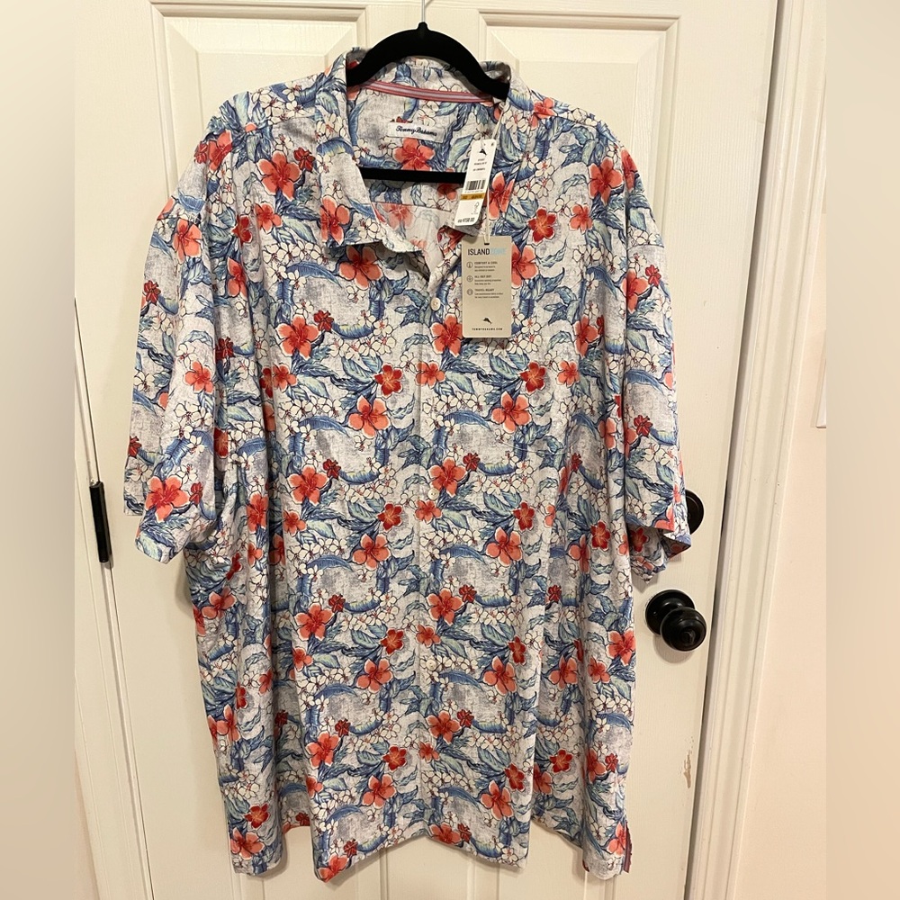Mens Tommy Bahama 4XLB NWT Island Zone button down shirt.